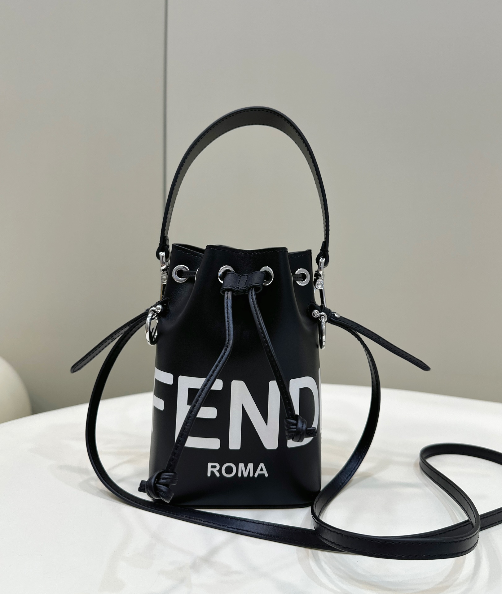 Fendi Mon Tresor Leather Mini Bag 8BS010 Coffee